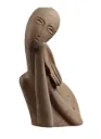 “Silent Grace” – Handcrafted Wooden Meditative Figure[A19]