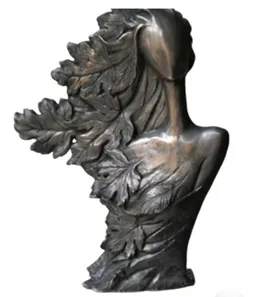 “Nature Muse” – Figurative Wooden Art Sculpture[A34]
