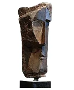 “Ancient Echo” – Abstract Wooden Totem Sculpture[A39]