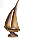 “Twin Sails” – Abstract Wooden Sculpture[A41]