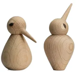 “Whispering Wings” – Minimalist Wooden Bird Duo [A47]