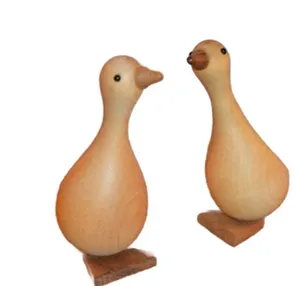 ''Together We Stand” – Symbolic Wooden Duck Pair[A48]