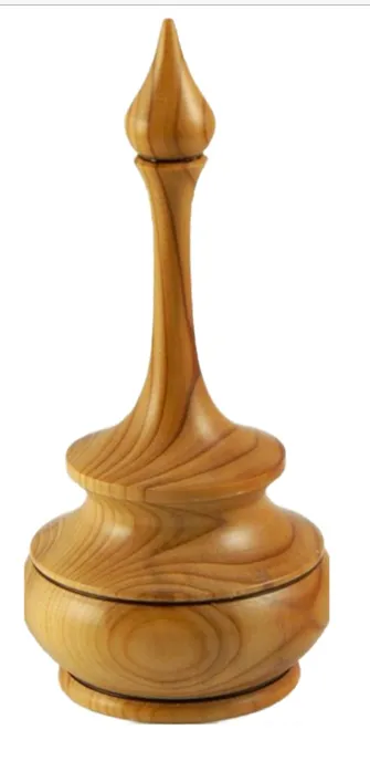 “The Hidden Grace” – Hand-Turned Wooden Storage Sculpture[A50]