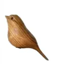 “Whisper of the Woods” – Minimalist Wooden Bird Sculpture[A56]