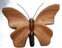 “Whisper of Wings” – Hand-Carved Wooden Butterfly Sculpture[A61]