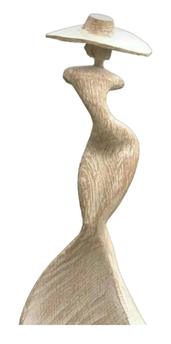 “Winds of Grace” – Tall Abstract Wooden Lady Sculpture[A80]