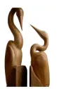 “United Currents” – Abstract Wooden Couple Sculpture[A92]
