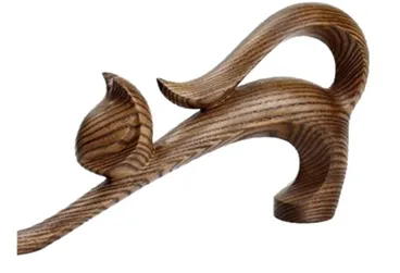 “Flow of Thought” – Abstract Wooden Form Sculpture[A94]