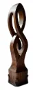 “Eternal Loop” – Tall Abstract Wooden Infinity Sculpture[A95]