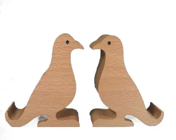 “Together Always” – Wooden Love Birds Sculpture[A101]