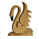 “Graceful Swan” – Handcrafted Wooden Swan Sculpture[A102]