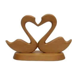 “Hearts in Harmony” – Twin Swan Love Sculpture[A103]