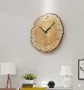 “TimberRing" Real Wood Slice Clock [C26]
