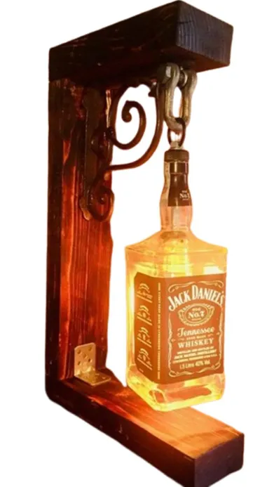 “HeritageSpirits” Wooden Bottle Display Lamp[L20]
