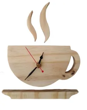 Mechanical Cup Shaped Wooden Clock [C2]