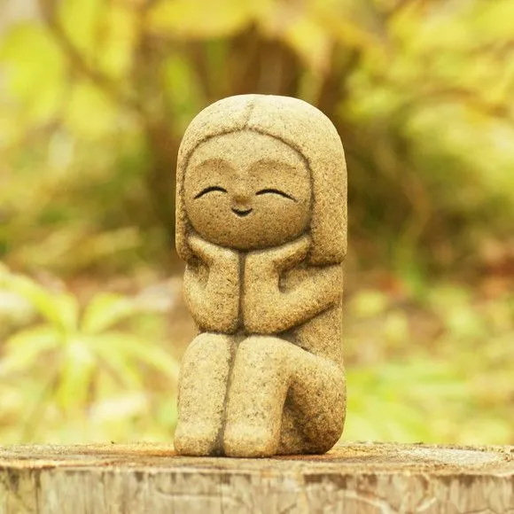 Wooden Meditative Human Figure[A11]