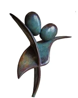 Abstract Wooden Human Form Sculpture[A13]