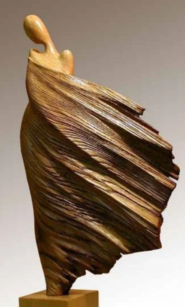 “WhirlSpirit” – Dynamic Handcrafted Wooden Motion Sculpture[A17]