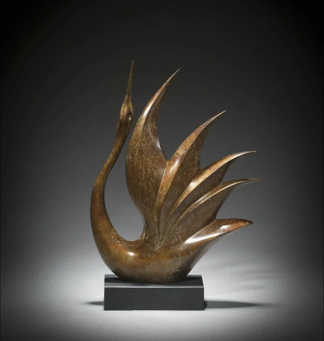 “Rising Flame” – Abstract Wooden Sculpture[A28]