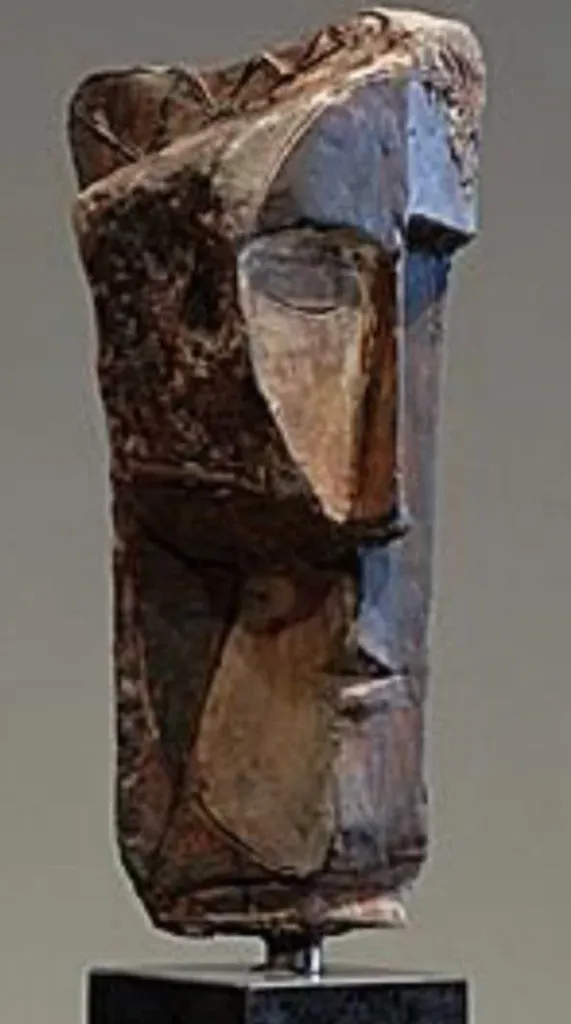 “Ancient Echo” – Abstract Wooden Totem Sculpture[A39]