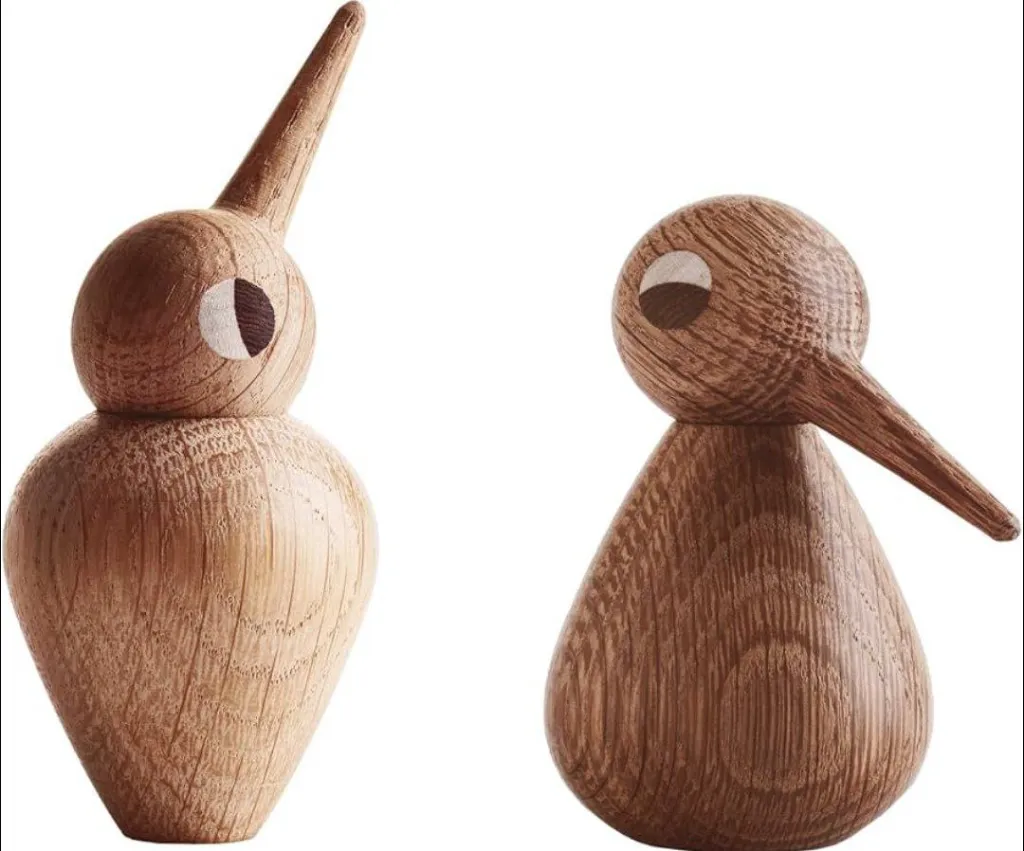 “Whispering Wings” – Minimalist Wooden Bird Duo [A47]