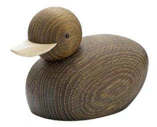 “Quiet Companion” – Solid Wood Duck Sculpture[A49]