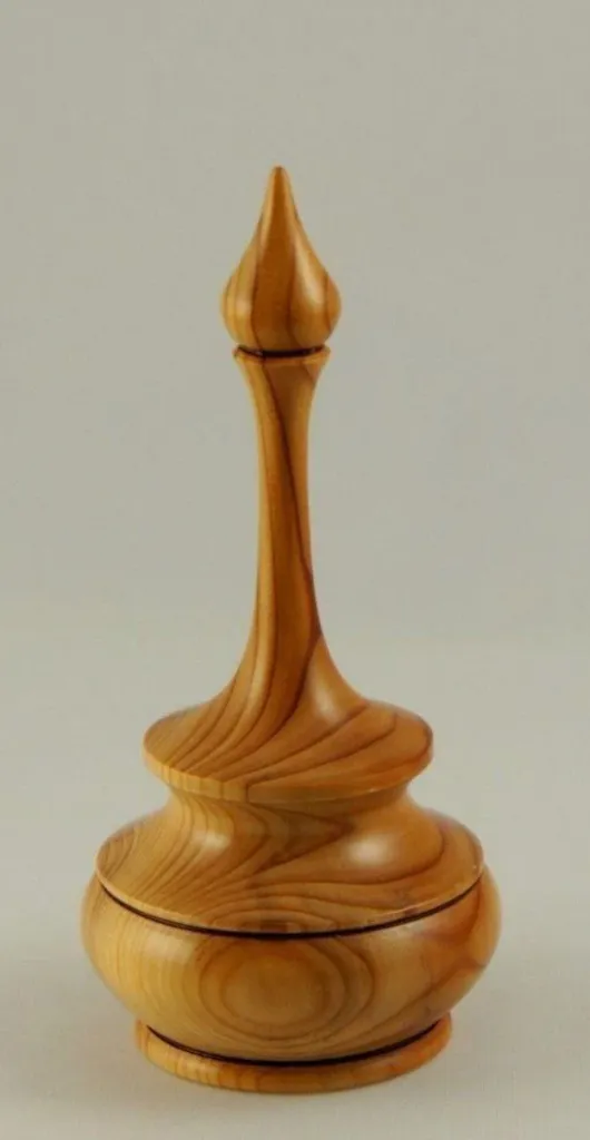 “The Hidden Grace” – Hand-Turned Wooden Storage Sculpture[A50]