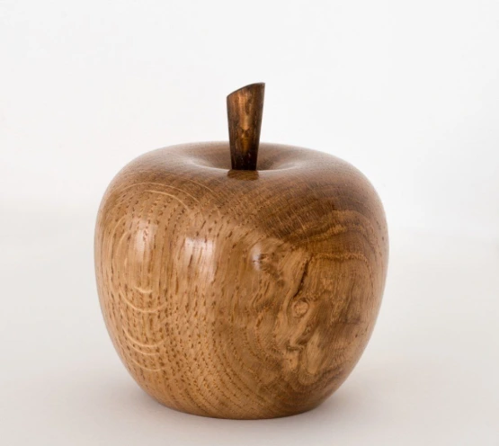 “The Apple of Abundance” – Handcrafted Wooden Sculpture[A51]