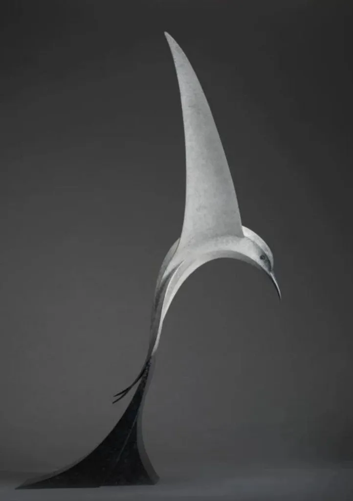 “Ascension” – Abstract Wooden Bird Sculpture[A70]