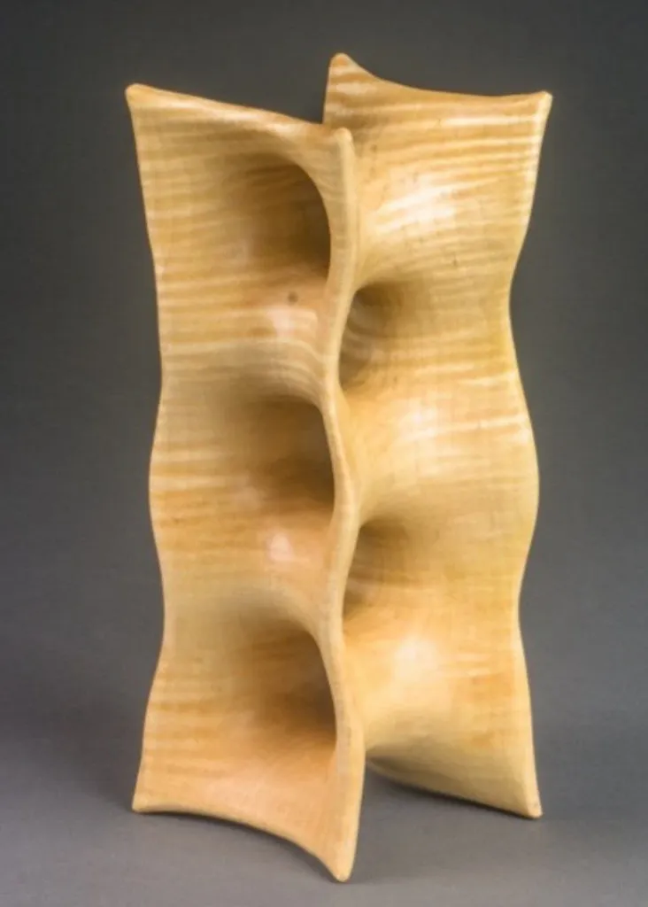 “Rhythm of Form” – Sculptural Wooden Organizer[A73]