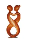 “Infinity Embrace” – Symbolic Wooden Couple Sculpture[A74]