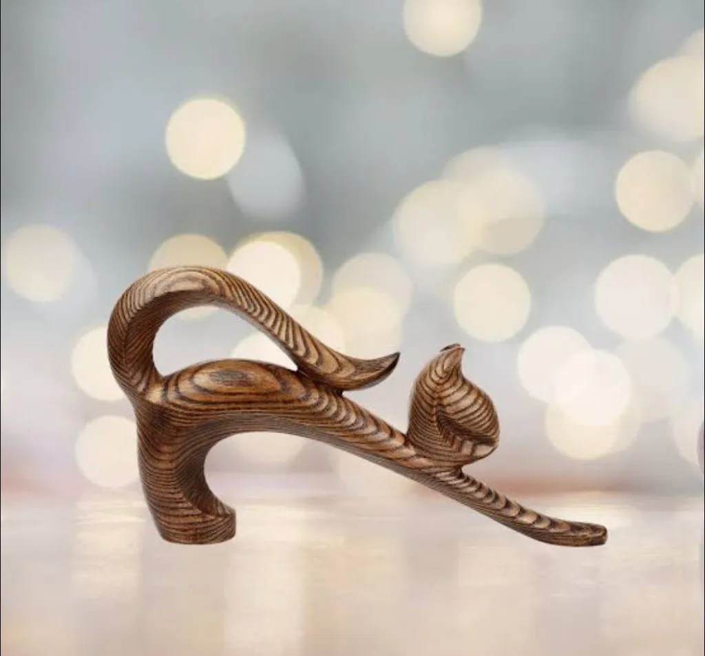 “Flow of Thought” – Abstract Wooden Form Sculpture[A94]