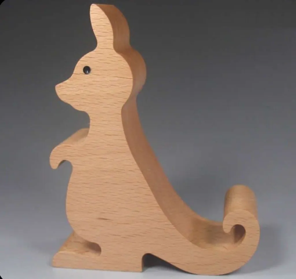“Gentle Friend” – Minimal Wooden Animal Figurine[A98]