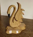 “Graceful Swan” – Handcrafted Wooden Swan Sculpture[A102]