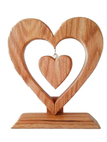 “Heart Within” – Symbolic Wooden Love Sculpture[A125]