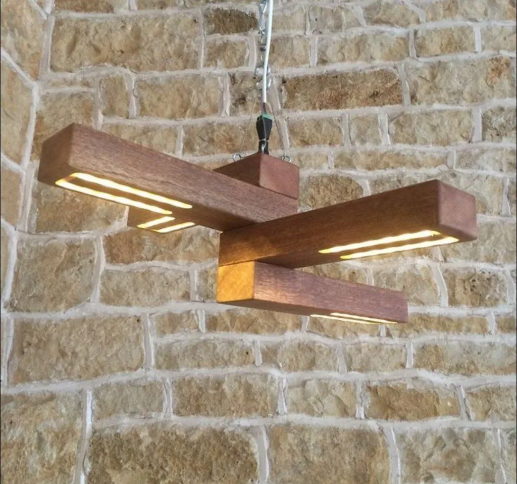 AxisBeam” Modern Wooden Pendant Light[L29]