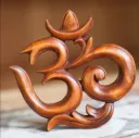 “Divine Om Aura” – Sacred Wooden Wall Symbol[A89]