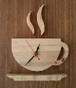 Mechanical Cup Shaped Wooden Clock [C2]