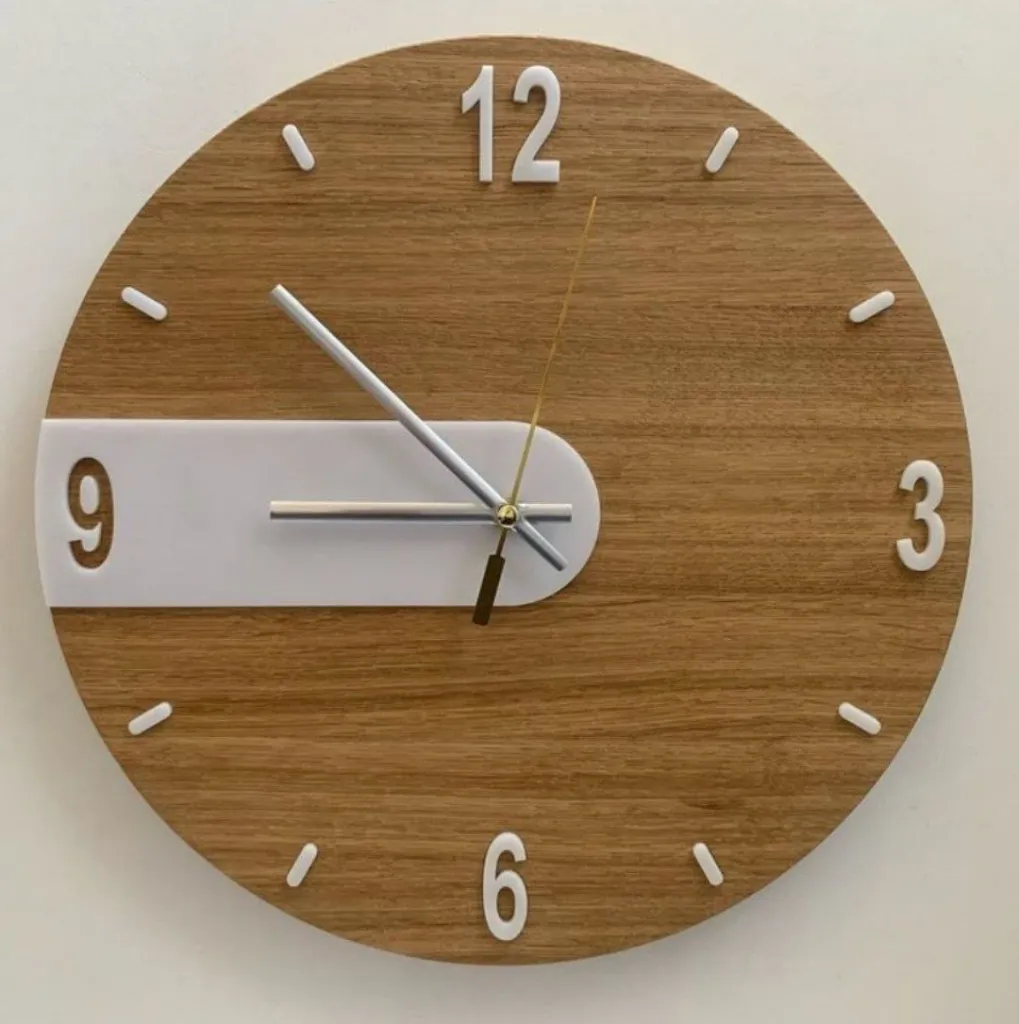 Modern Wooden Finish Wall Clock[C8]