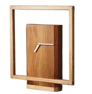 Modern wooden wall clock [C12]