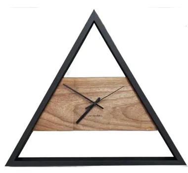 Modern Triangular Wooden Wall Clock[C14]