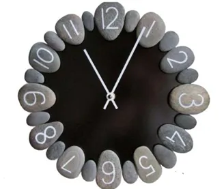 Pebble Wall Clock or Modern Wall Clock with Pebble Design.[C16]