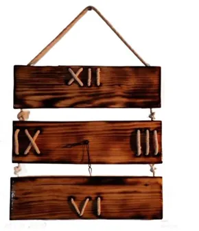 Analog Wooden Roman Wall Clock [C17]