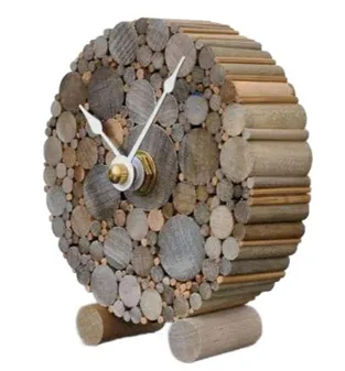Wooden Log Clock[C24]
