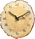 “TimberRing" Real Wood Slice Clock [C26]