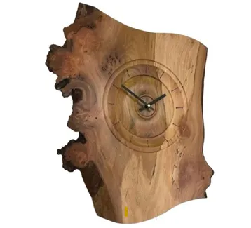 Rustic Live-Edge Wood Clock[C29]