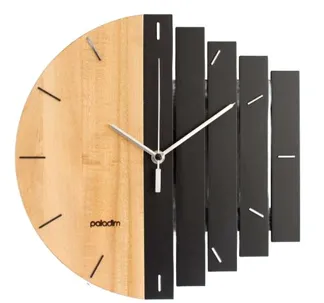 Split-Section Modern Wood Clock[C34]